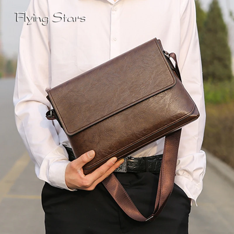 Men's Leather Shoulder Bag Casual Briefcase Men's Travel Diagonal Cross Bag Business Handbag Latest 2024 Fashionable Boy Wallet