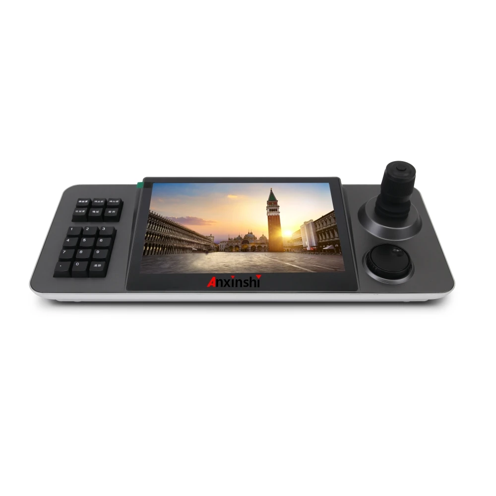 10.1 inch capacitive touch screen Network 4D joystick POE  IP PTZ Keyboard Controller