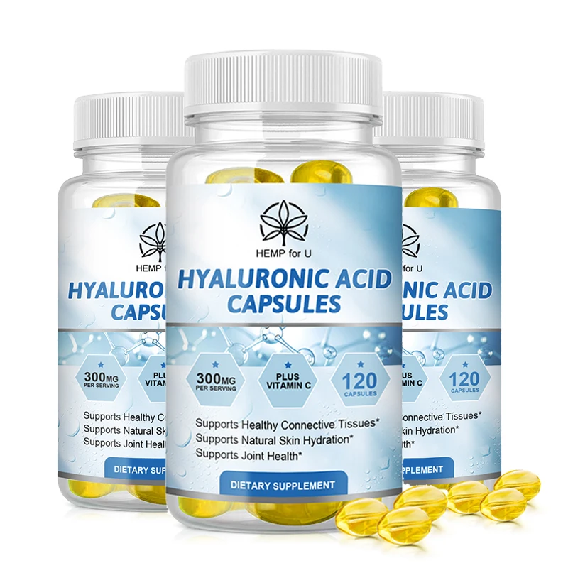 BBEEAAUU Hydrolytic Hyaluronic Acid Capsule Antioxidant Deeply Nourish Skin Brighten Elastic Skin and Joints Health