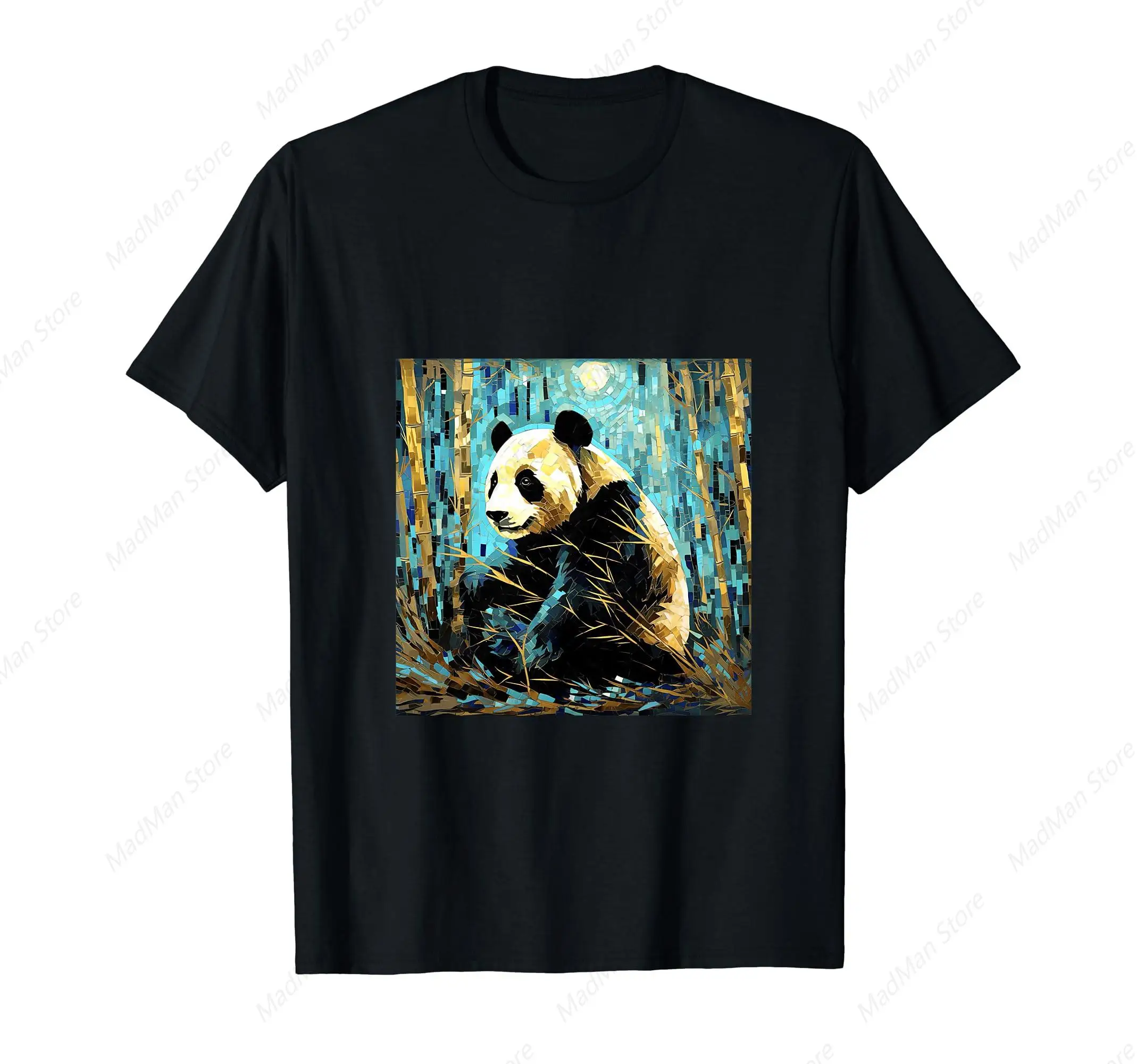 Bamboo Brilliance Kintsugi Pandas Lustrous Ballet T-Shirt