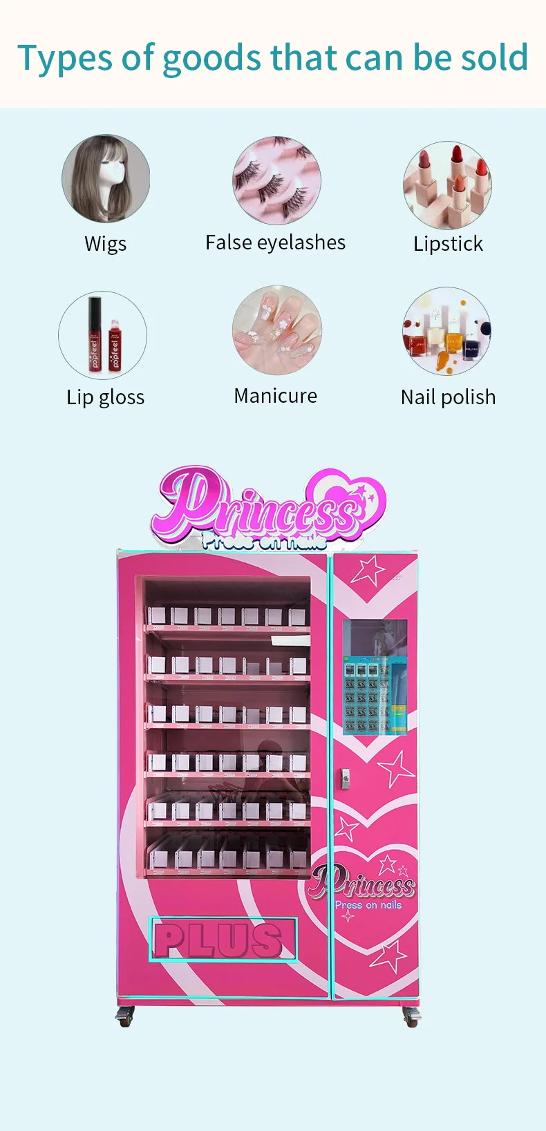 Customized Shopping Mall Perfume Vending Machine Large Self Service Smart with SDK Function Commercial Grade Equipment