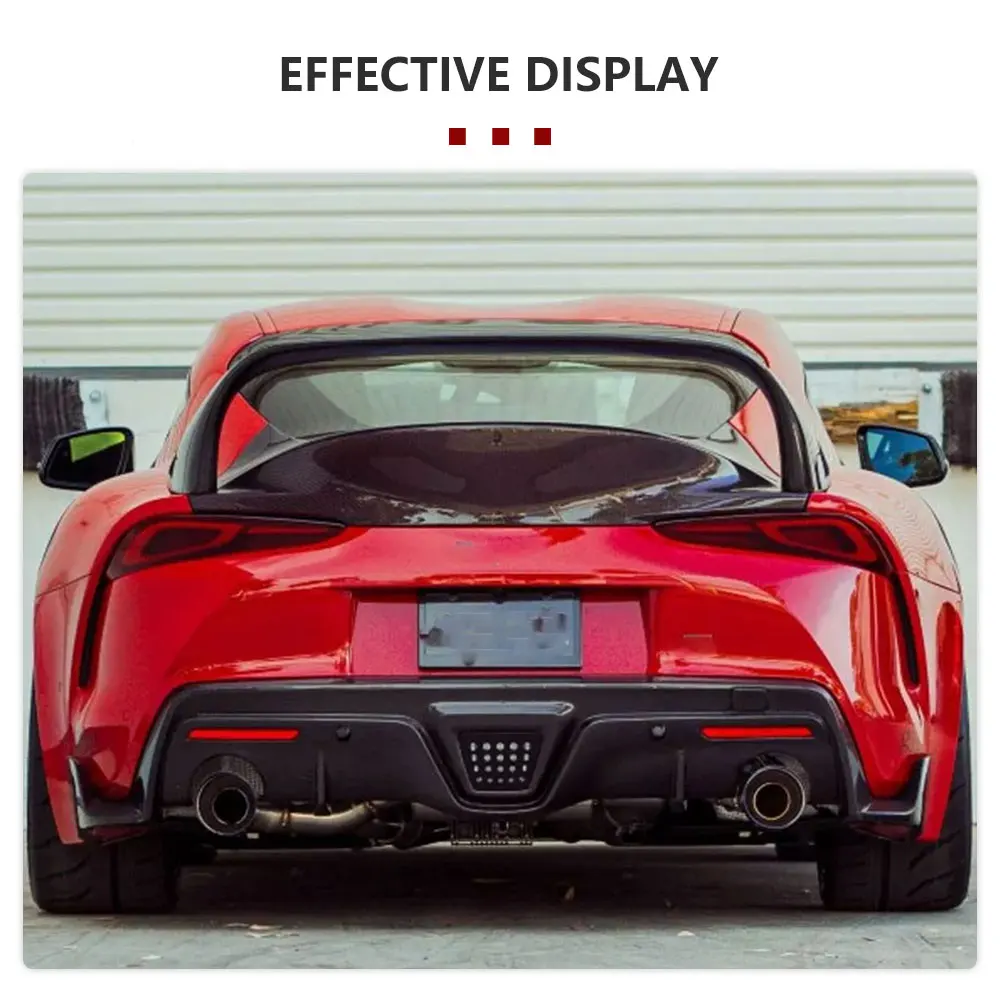 Real Carbon Fiber Rear Trunk Lid Spoiler Wing for Toyota Supra GR A90 MK5 Coupe 2019-2021 Boot Spoiler Lip Wing Car Styling