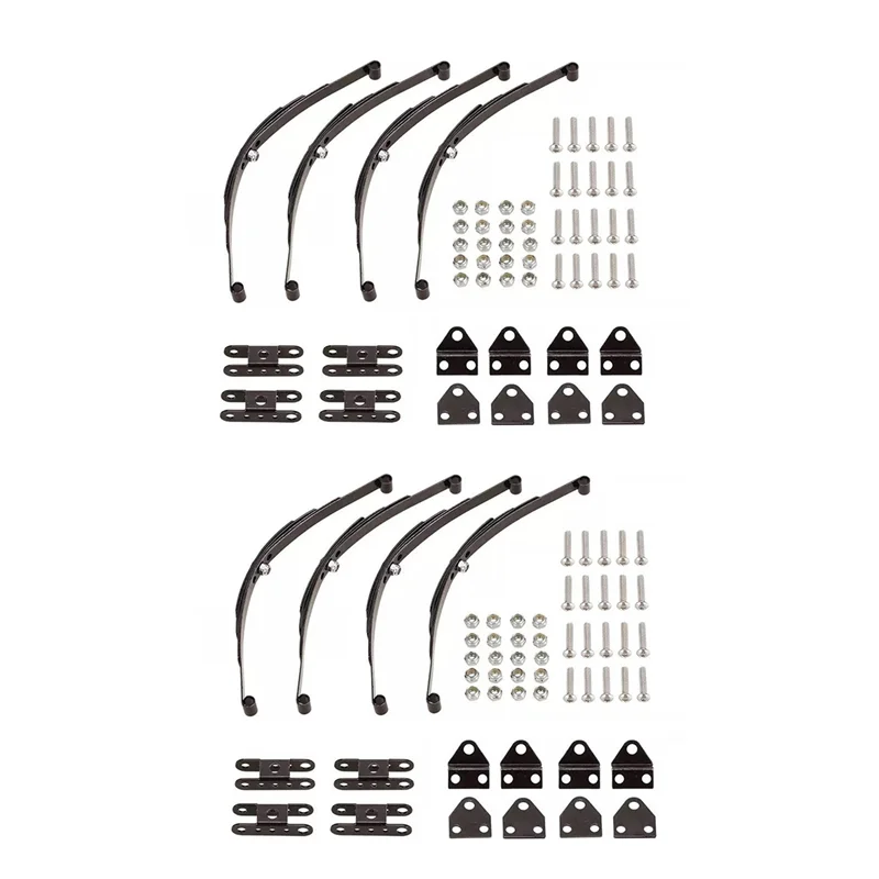 

FBIL-8Pcs Hard Leaf Spring Suspension Stainless Steel Bar For 1/10 Crawler Car Axial SCX10 F350 RC4WD D90 TF2 Tamiya Truck