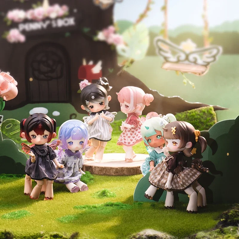 Nova caixa cega caixa de tesouro de penny fantasia chá festa 14cm bjd boneca móvel anime figuras decoração coleção presentes para amigos