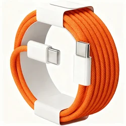 5Pcs 10Pcs USB C to Type C Color Cable Fast Charging For Apple Phone15 16 Huawei Xiaomi Samsung Type C Weaving Cable Accessories