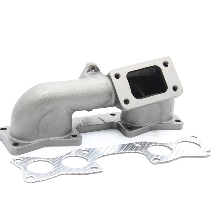 Stainless Steel Cast Iron Top Mount Turbo Manifold T3 Flange Single Cam for 89-90 Nissan 240SX S13 KA24E