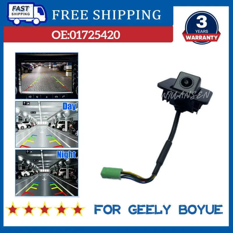 01725420 Fit for Geely Boyue 2016 2017 2018 Rear View Backup Parking Reversing Camera 1017025420