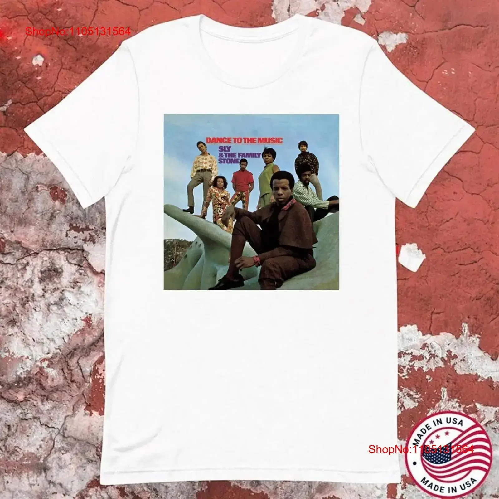 تي شيرت كلاسيكي للرقص إلى الموسيقى عائلة Sly Stone S 5XL تي شيرت 11D9 عتيق جرافيك مغسول مريح قليلاً ومتمدد متعدد الاستخدامات #1