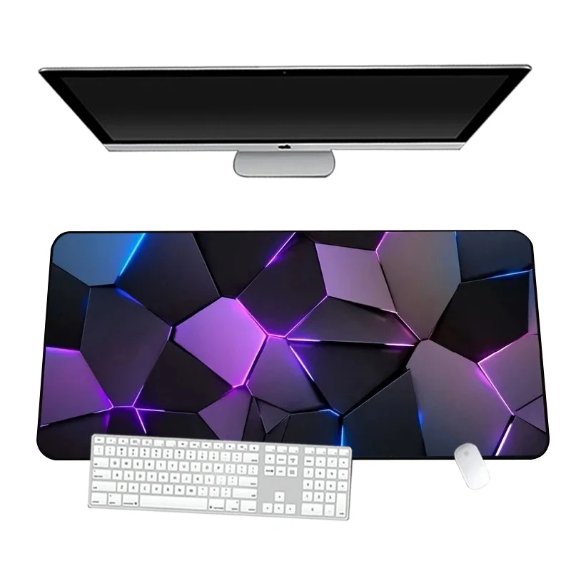 Honeycomb Building Block Mouse Pad Laptop E-sport Non Slip Mousepad Keyboard Mat Office Computer Rubber Lock Edge Desk Mat