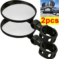 1/2pcs Bike Rearview Mirror 360° Adjustable Rotatable Handlebar Convex Mirror Safe Wide Angle for Bicycle Cycling Outdoor Sports