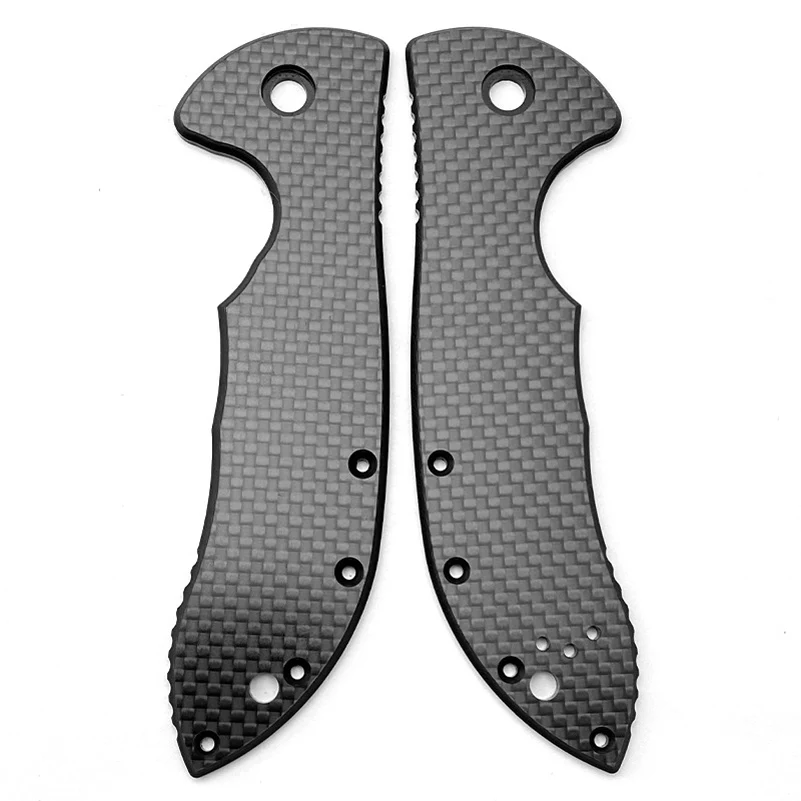 Carbon Fiber Surface Pattern G10 Material Knife Handle Patches Scales For Emerson Commander Folding Knives DIY Make Accessories