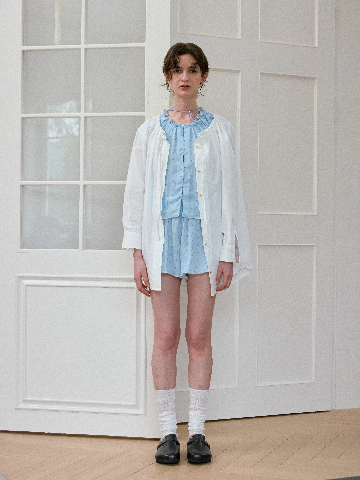 

Classic Moonlight White Shirt Moonyfarm25 Summer Revival One Shoulder Drawstring Coconut Milk White Shirt Dress French Style ...