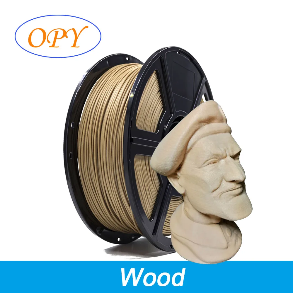 Pla Wood Filament 3D Printer Wooden Plastic 1.75Mm 1Kg Nature Materials 10M 100G Sample