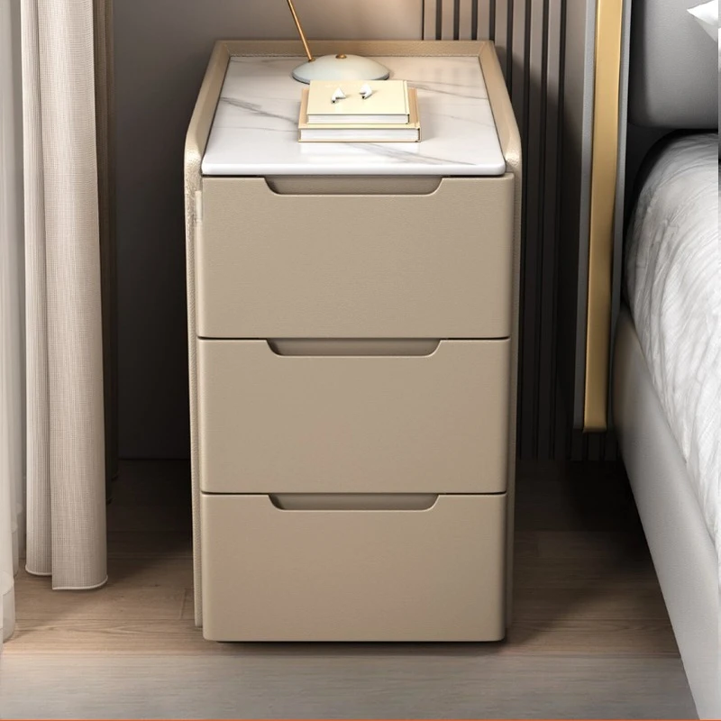 Solid wood ultra-narrow nightstand, small 30cm new model for home bedroom, premium storage cabinet, no installation required