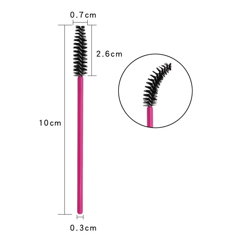 50pcs Disposable Eyelash Brushes Eyelashes Extension Tools Eyebrow Brush Mascara Wands Applicator Spoolers Makeup Tools