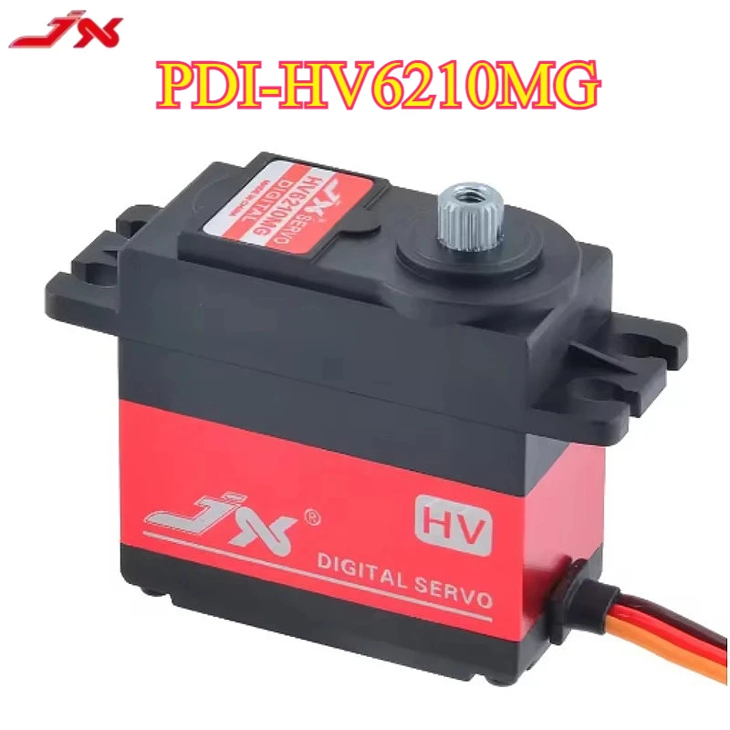 JX Servo PDI-HV6210MG 10kg 7.4V 120 degree Metal gear Brushless Standard RC Serv with servo arm For 1/8 1/5 RC Car