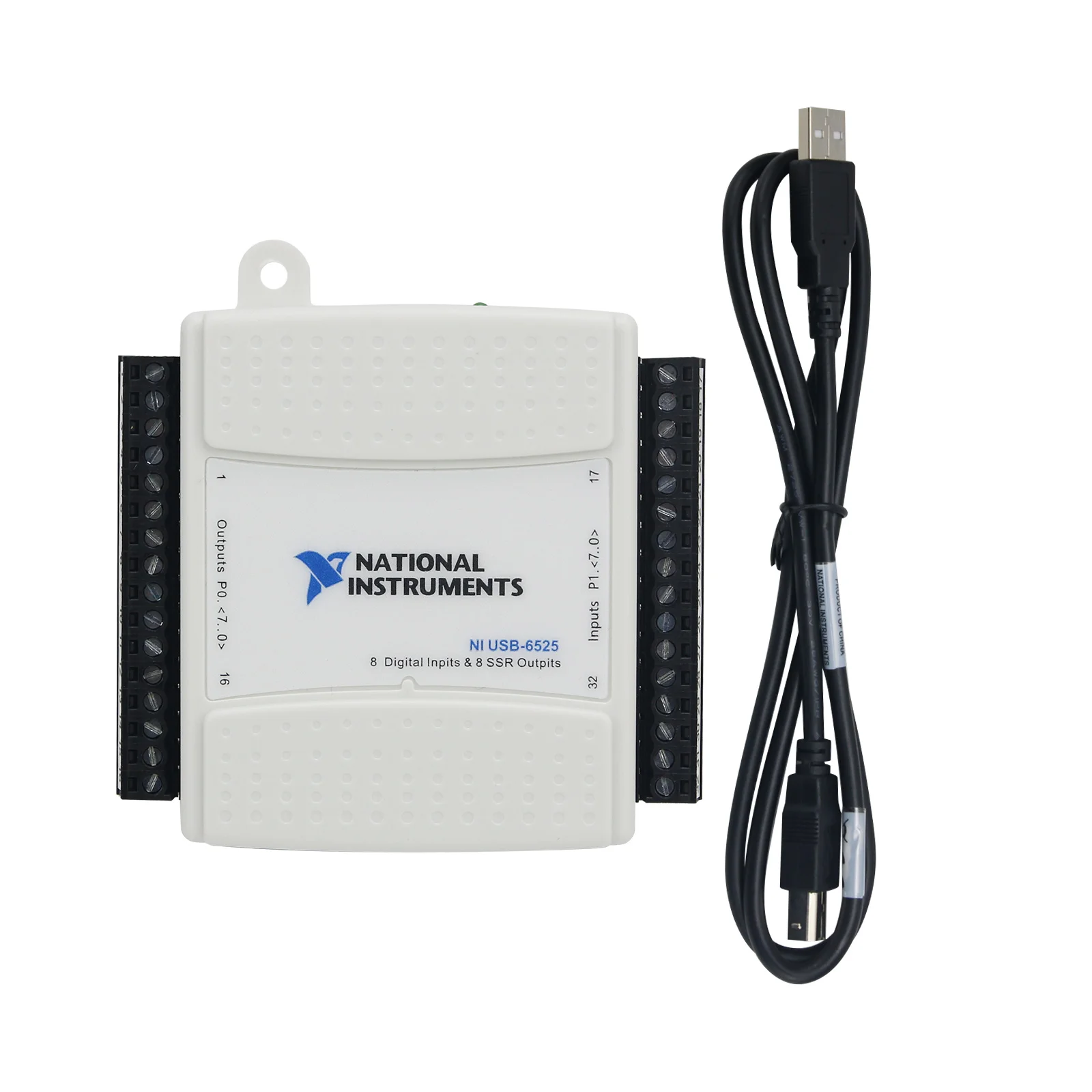 

USB-6525 DAQ 779640-01 Digital I/O 8 Digital Inputs & 8 SSR Outputs USB Data Acquisition Card for NI