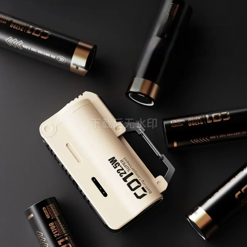 

22.5W Fast Charging Power Bank 5000mAh Portable Charger with Hook Buckle Outdoor External Battery Pack