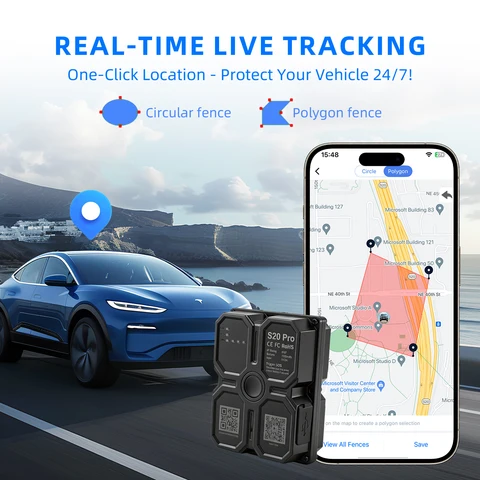 4G GPS-трекер 6000/75000 мАч, водонепроницаемый GPS-трекер для транспортных средств, магнитный, с длительным временем работы от батареи, отслеживание местоположения в реальном времени через приложение