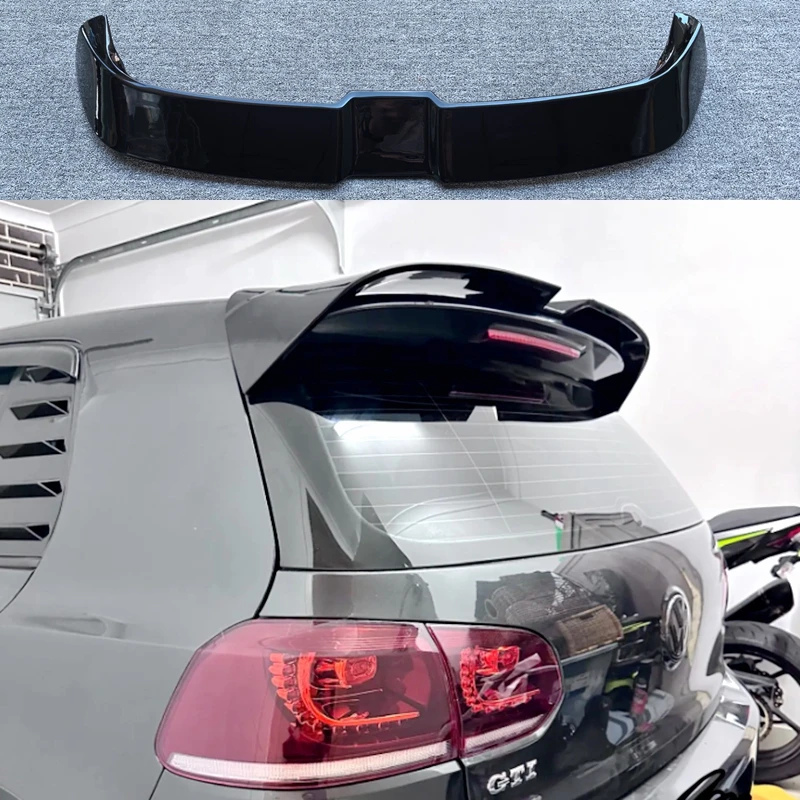 Car Rear Trunk Roof Spoiler For VW Golf 6 MK6 GTD GTI R20 R 2009 To 2013 For Oettinger Style Spoiler Body Kits