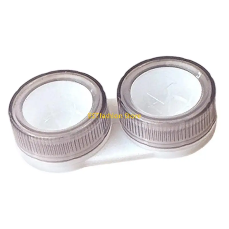 Y5GC Double Chamber Contact Lenses Storage Box Transparent View Practical ABS Plastic Travel Essential
