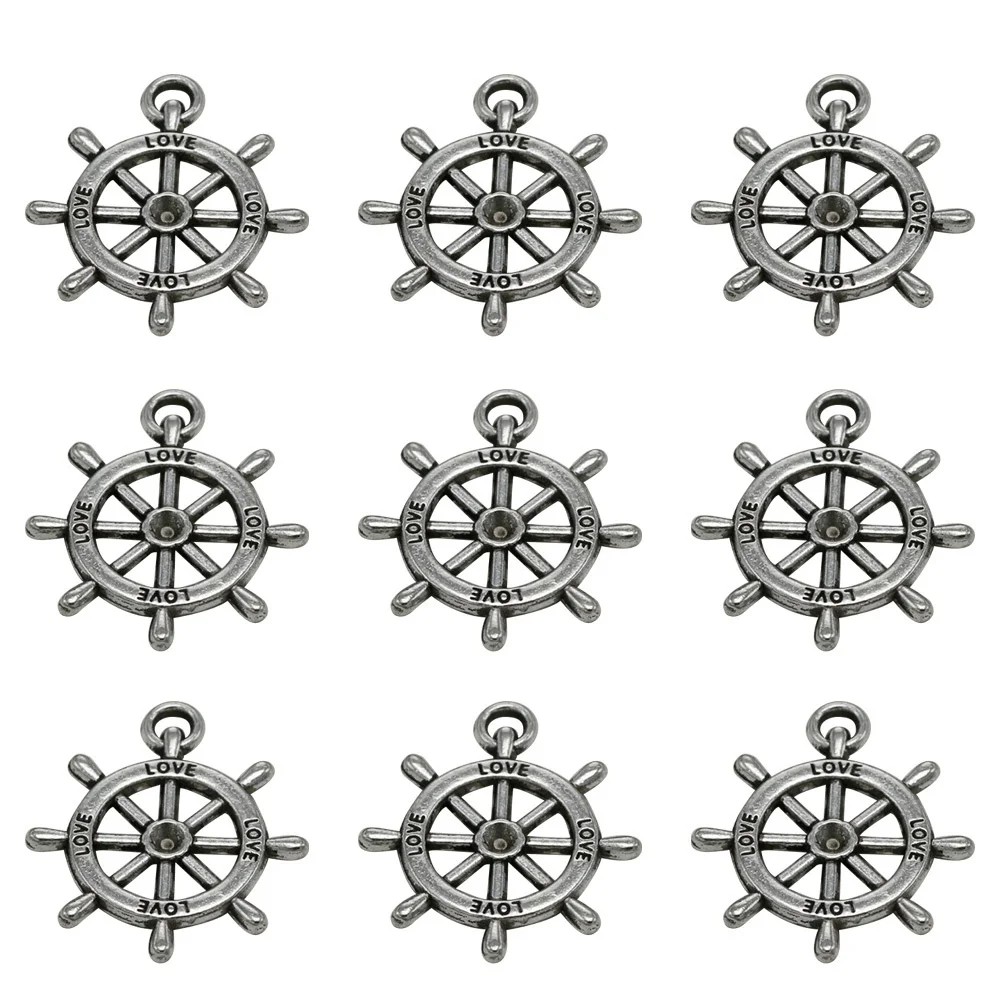 

50Pcs DIY Alloy Boat Anchor Pendants Charms Jewelry Making Necklace Bracelet Accessories Silver Alloy Pendant Charm