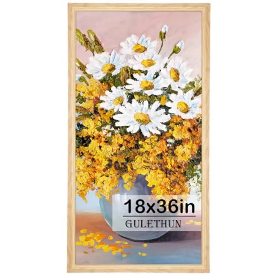 

Рамка для картин 18x36, рамка для постеров, декор для дома, натуральные галерейные рамки, горизонтальный или вертикальный формат, прочный плексиглас, большая настенная рамка D