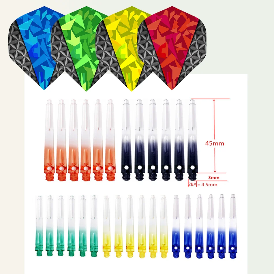 45MM Dart Shaft Standard Darts Flights Matching Dart Rod Tool Accessories Indoor Safety Dart Parts