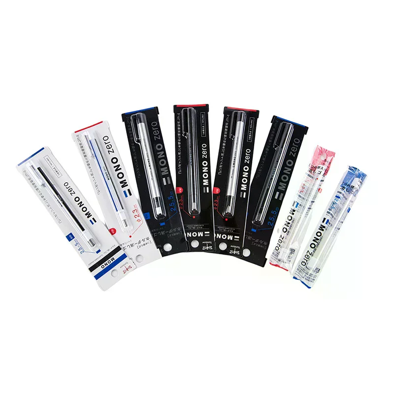 Tombow MONO Zero Mechanical Eraser Refillable Pen Shape Sketching Painting High Gloss Rubber Press Type School Stationery