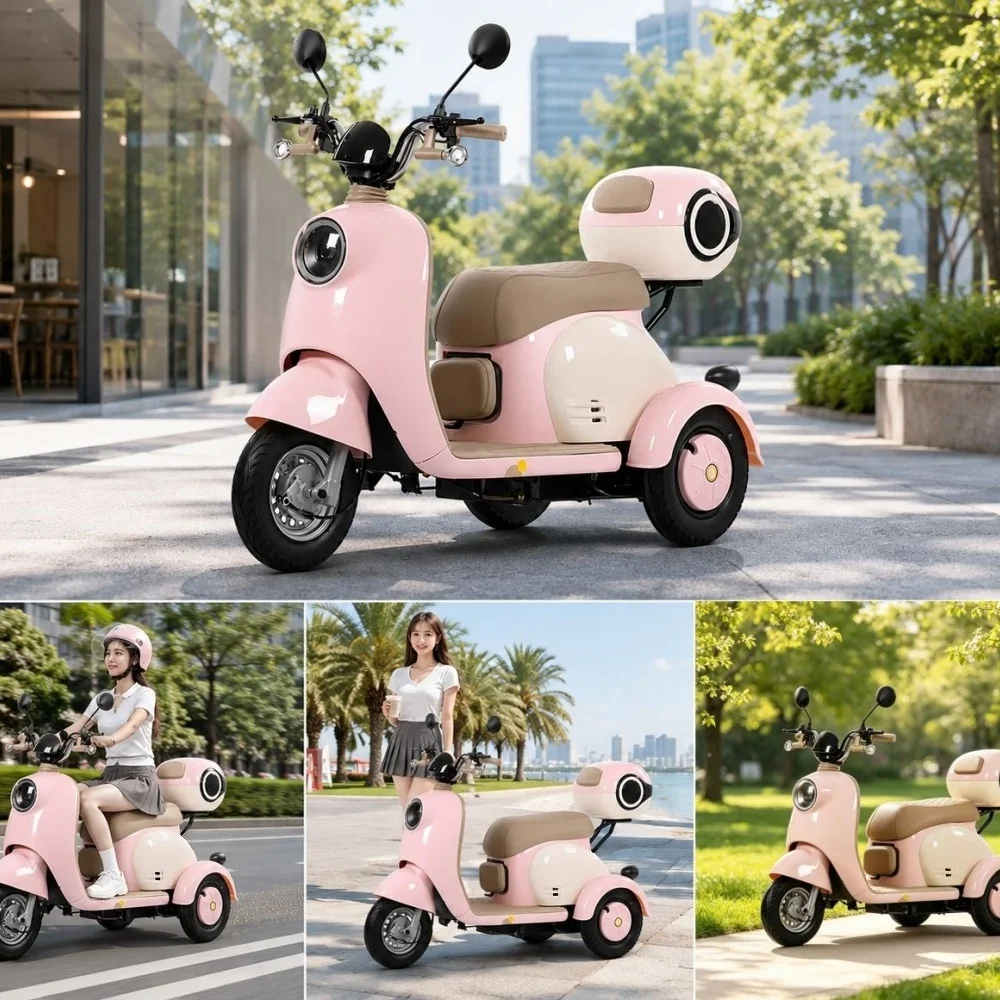Home use three wheel electric tricycle, passenger riding, cargo loading, long endurance freight electric vehicle