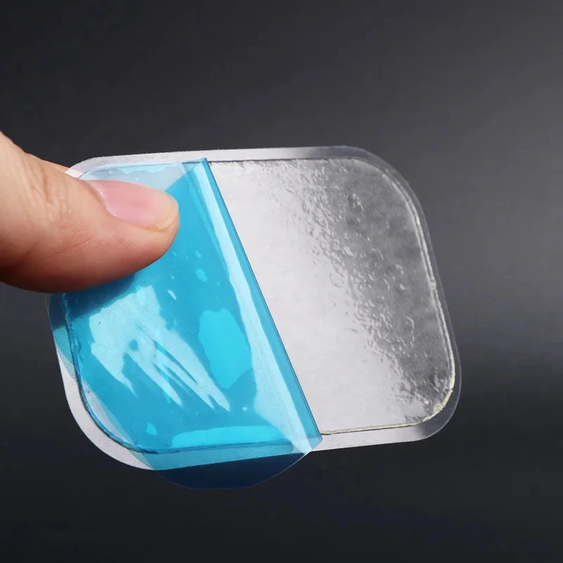 10-60 Almohadillas de Gel para Fitness, para Electroestimulación Muscular (EMS), Entrenador Abdominal, Pérdida de Peso, Estimulador Muscular, Repuesto para Ejercitador, Gel de Masaje, Hidrogel