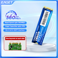 EAGET M.2 SSD 2280 NGFF SATA3 128GB 256GB 512GB 1TB 2TB Solid State Drive 560Mb/s Solid State Disk for Laptop PS5