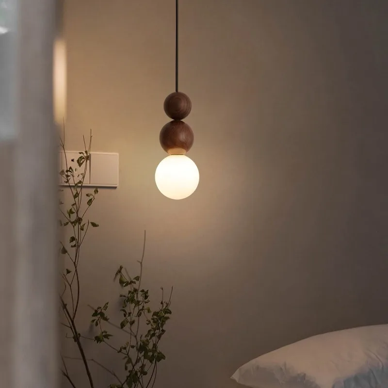 

Scandinavian Style marble pendant light Simple Room Wabi Sabi hanging light ball Gourd Shaped Table restaurant decoration light