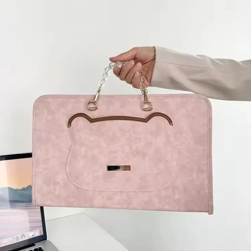 New Universal Laptop Bag Adorable Handheld Protection Cover Suitable For 13 14 15 16 Inch Notebooks Briefcase Style