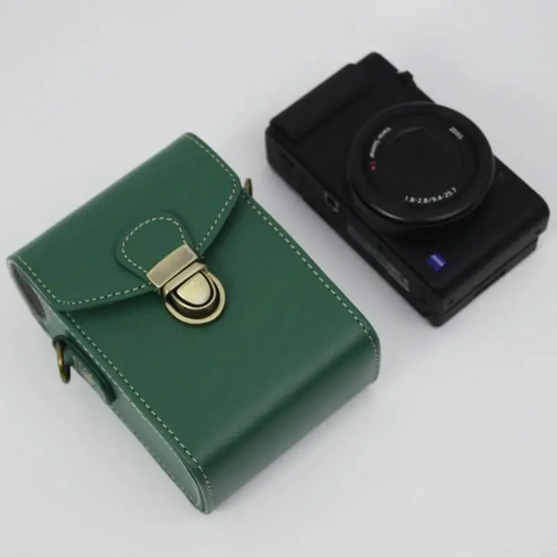 J1HD Camera PU Leather Cover Mini Bag +Strap For G9X G7X G7X2 SX710 SX700 SX720