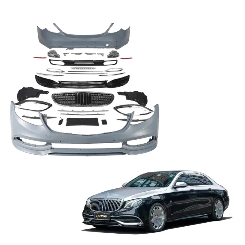 

Langyu Car Accessories PP Plastic Front Bumper E Class Bodykit bz W213 2016-2020 Upgrade Body Kit