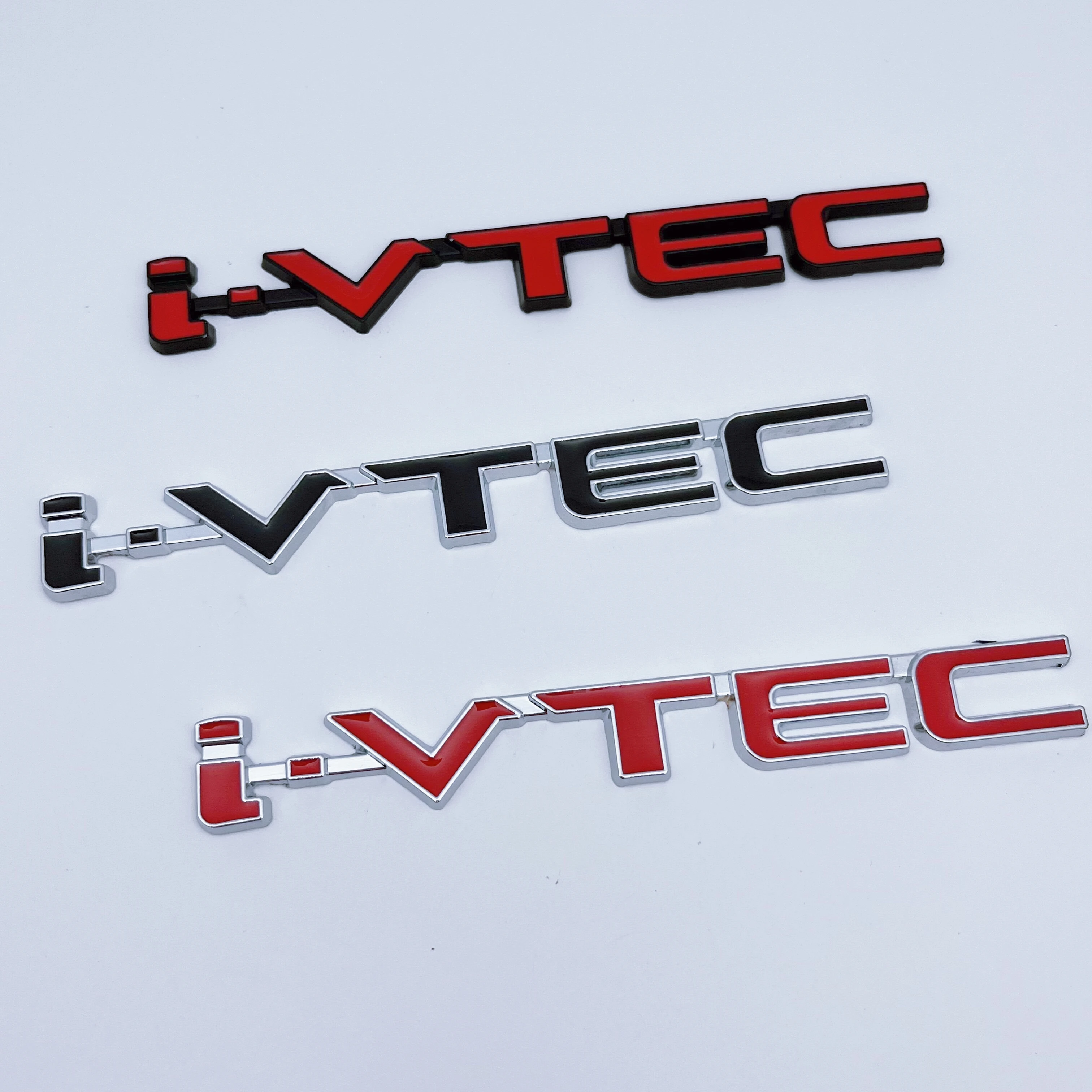 

3D Metal VTEC IVTEC Emblem Sticker Car Rear Trunk Wing Fender Badge Sticker For Honda cb750 Civic Accord Odyssey Spirior CRV SUV