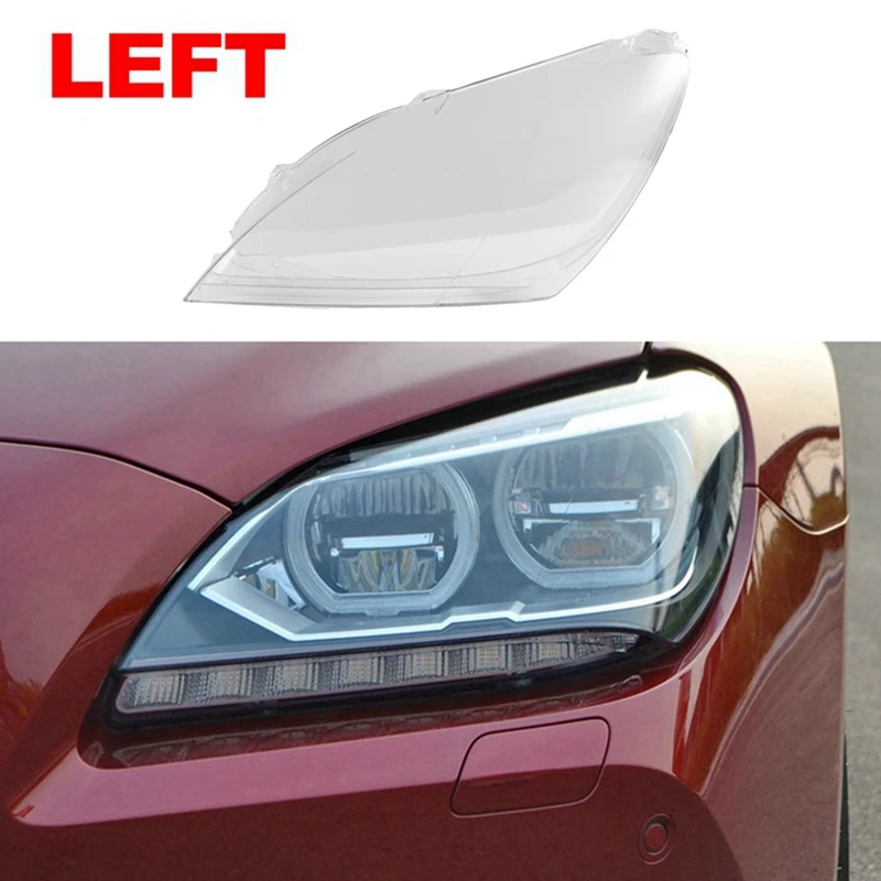 

Car Headlight Cover Clear Lens Head Light Shade For BMW 6 Series F06 F12 F13 M6 630 640 650 10-14 Lampshade Cover Lens