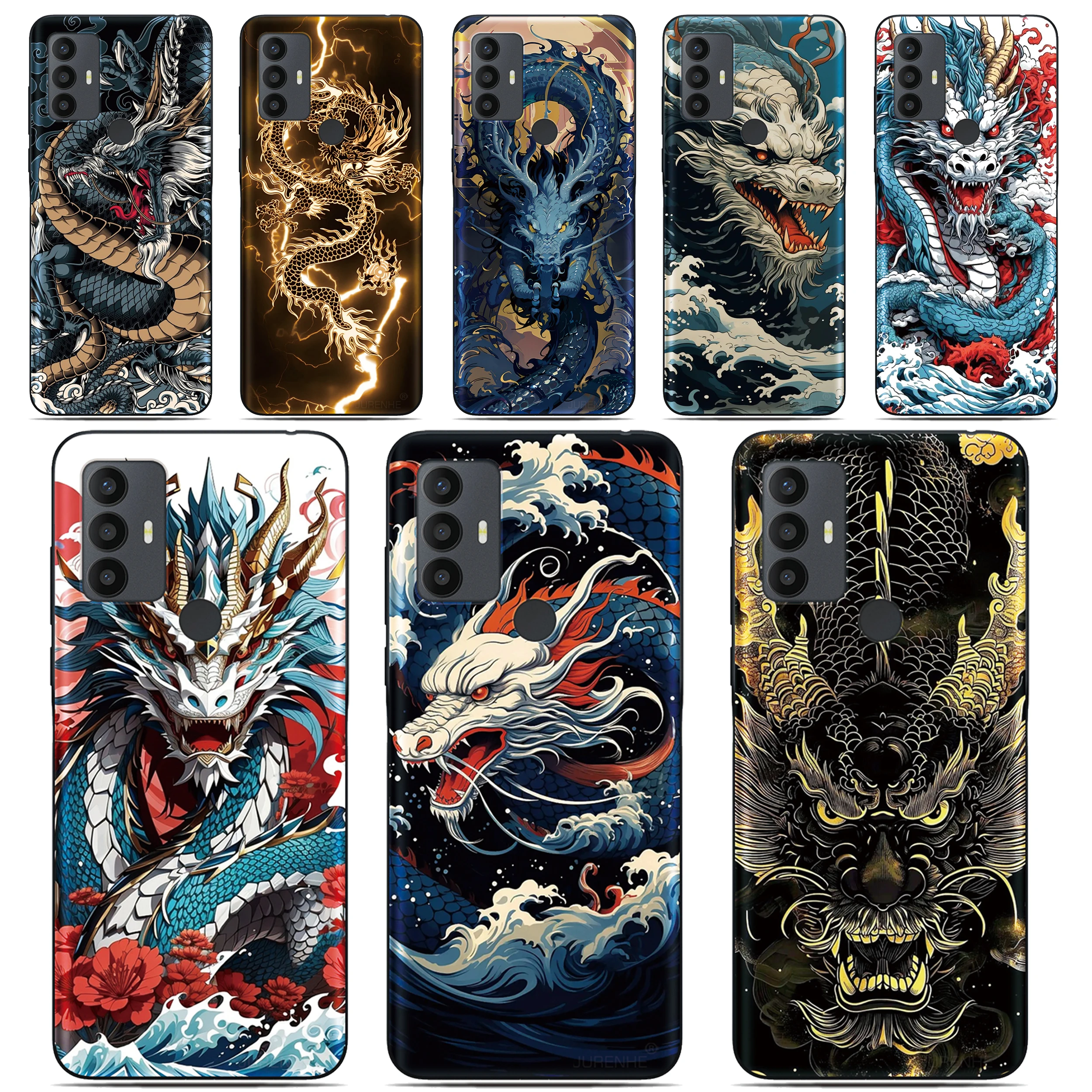 Funda protectora de teléfono Dragon para Oukitel C69 C3 C2 C68 C62 C61 C57s C57 C58 P1 C1 Pro C59 C53 C51 C50 C38 C36 C35 C21 WP50