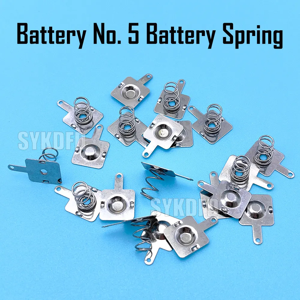 

Battery No. 5 battery spring 11 * 13MM positive and negative contact piece Single and double pole cushion bin slot Battery box