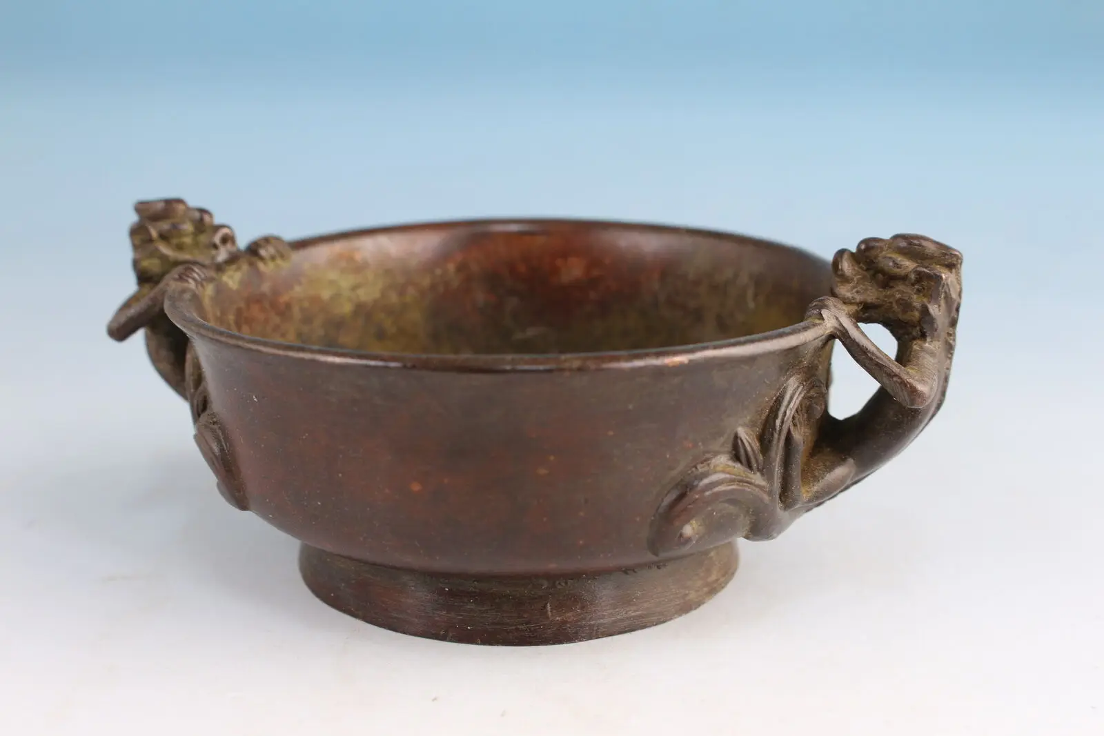 Chinese Bronze dragon Statue Buddh Figurine Home Decor incense burner