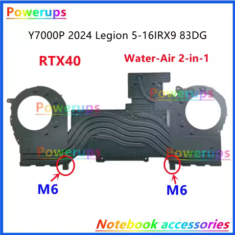 DIY Customized Water/Air 2-in-1 CPU Cooler Heatsink Radiator For Lenovo Y7000P 2024 Legion 5 16IRX9 83DG 14th RTX40