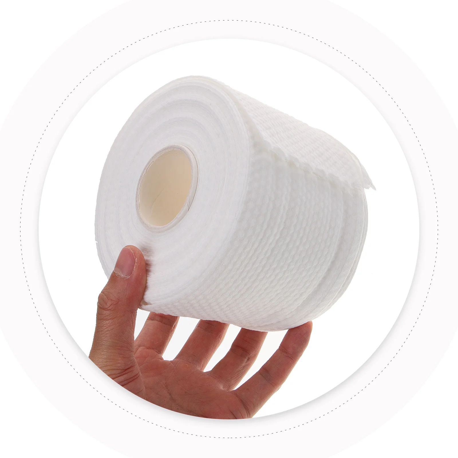 1 rotolo di asciugamani per il viso usa e getta tamponi struccanti in fibra di cotone naturale asciugamani per il viso asciutti detergenti senza inquinamento salone di bellezza