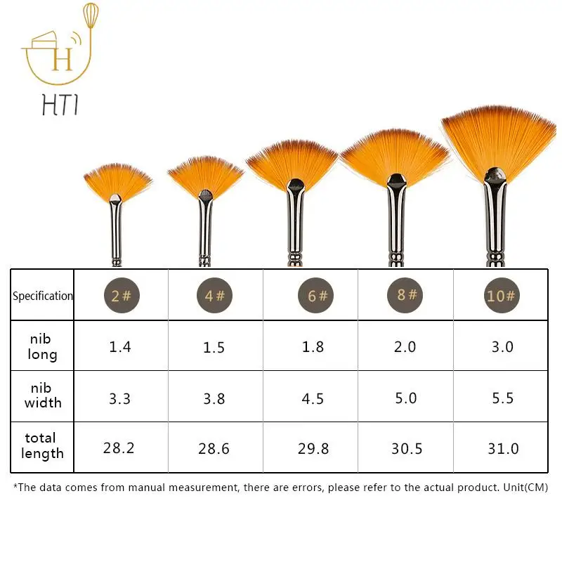 Pottery Soft Hair Fan-shaped Brush Good Water Absorption DIY Ceramic Large-area Coloring Brush Glaze Hydration Tool