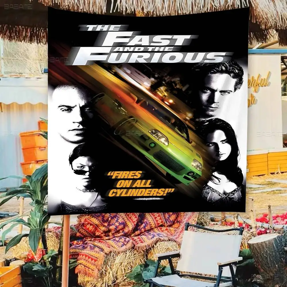 Classic Movies Fast & Furious Large Size Flags Printing Patterns Interesting Birthday Party Decorations Banner