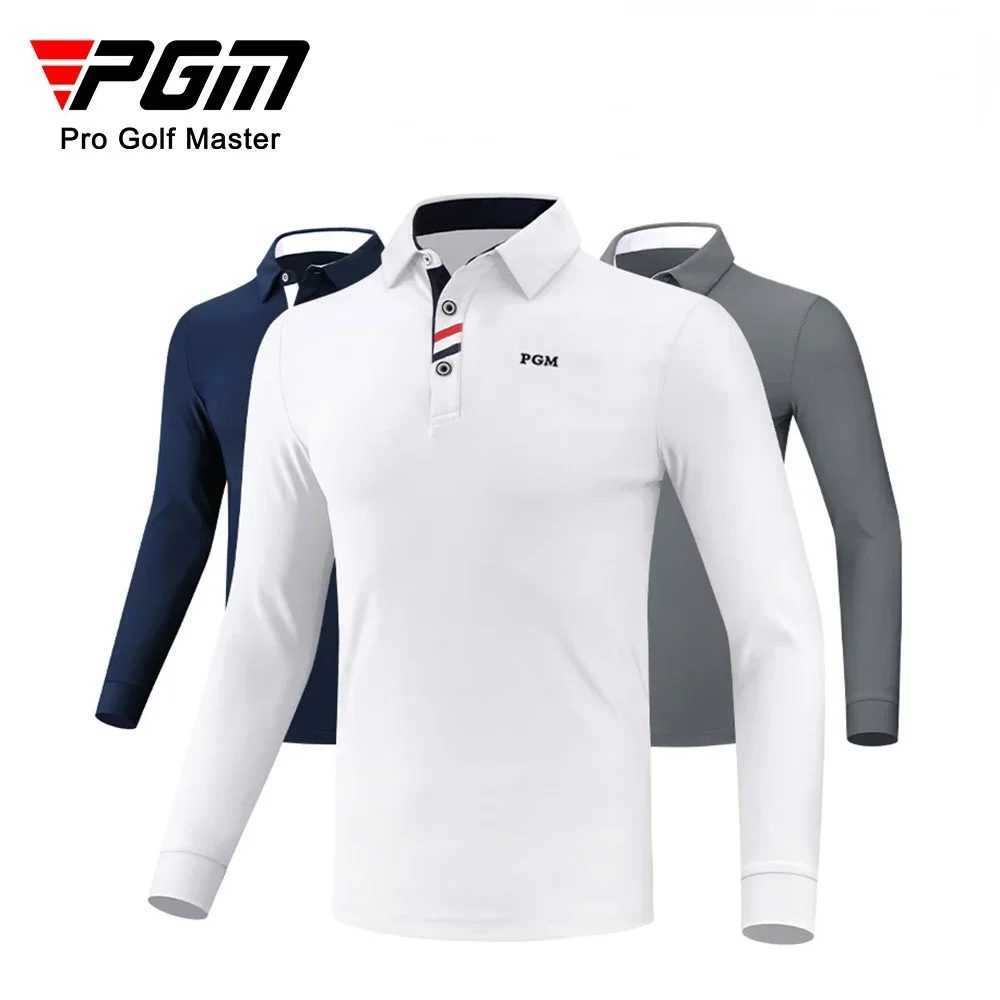 PGM Men\'s Golf Long Sleeved T-shirt Winter Polo Shirt Golf Autumn Wear for Men Clothing YF095 YF445