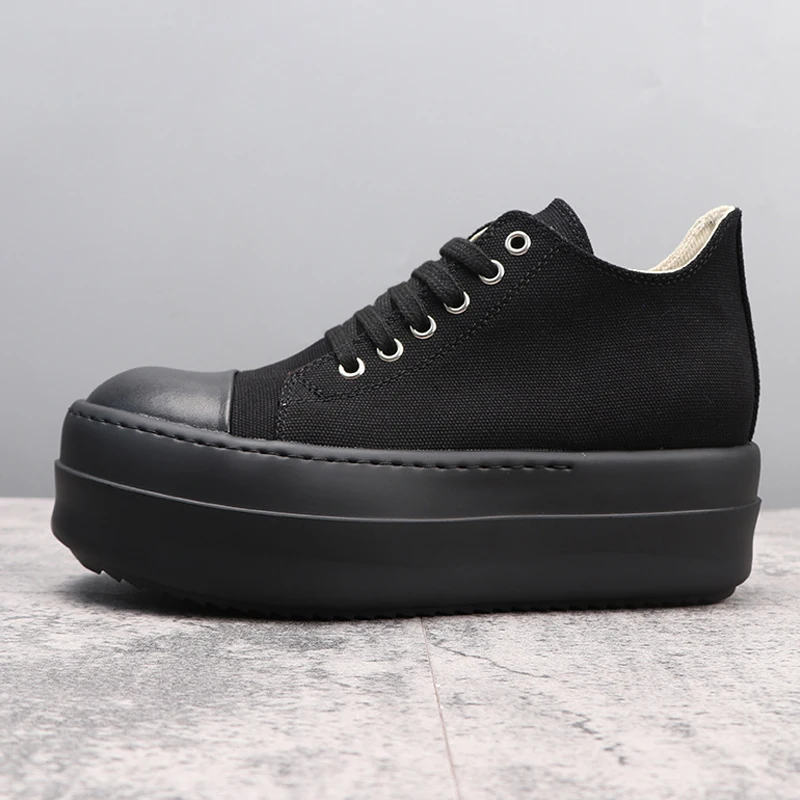 

Men's Casual Shoes Heightening Design Shoes for Man Thick Soled Women's Sneakers All Black Fashion Men's Sneakers