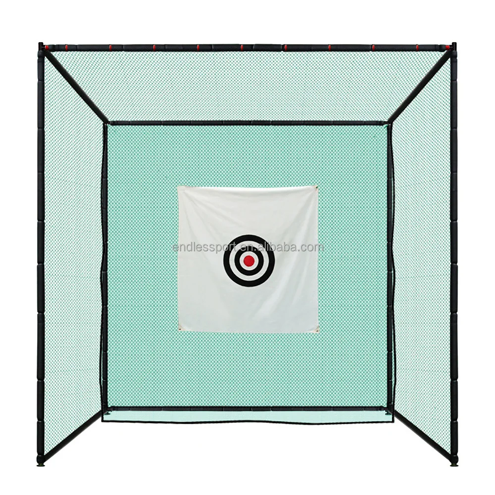

Golf Practice Net Cage Metal Frame Hitting Net Kit for Backyard Golf Sports Barrier Nets Golf Batting Cage Netting