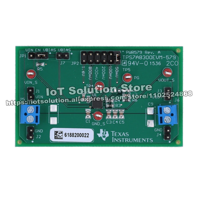 TPS7A8300EVM-579 TPS7A8300 evaluation module for low-noise, high-accuracy, ultra-low-dropout voltage regulator TPS7A8300EVM 579