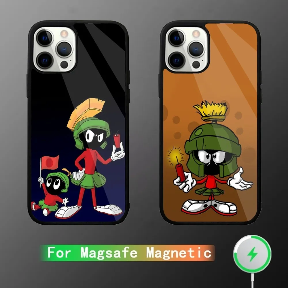 M-Marvin The-Martian Phone Case For iPhone 15,14,13,12,11,Plus,Pro,Max Mini Magsafe Magnetic Wireless Charging